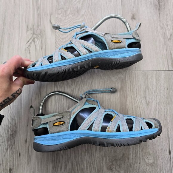Keen | Whisper gray suede Gorpcore granola outdoor sandals | WMS 8 - Picture 1 of 10